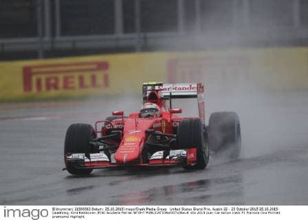 United States Grand Prix, Austin 22 - 25 October 2015 25.10.2015- Qualifying, Kimi Raikkonen (FIN) Scuderia Ferrari SF15-T 