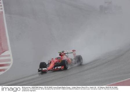 United States Grand Prix, Austin 22 - 25 October 2015 25.10.2015- Qualifying, Kimi Raikkonen (FIN) Scuderia Ferrari SF15-T 