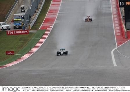 Motorsports: FIA Formula One World Championship WM Weltmeisterschaft 2015, Grand Prix of United States, 44 Lewis Hamilton (GBR, Mercedes AMG Petronas Formula One Team), xHOCHxZWEIx