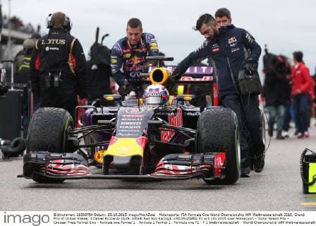Motorsports: FIA Formula One World Championship WM Weltmeisterschaft 2015, Grand Prix of United States, 3 Daniel Ricciardo (AUS, Infiniti Red Bull Racing), xHOCHxZWEIx