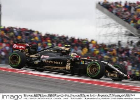 Motorsports: FIA Formula One World Championship WM Weltmeisterschaft 2015, Grand Prix of United States, 13 Pastor Maldonado (VEN, Lotus F1 Team), xHOCHxZWEIx