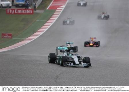 Motorsports: FIA Formula One World Championship WM Weltmeisterschaft 2015, Grand Prix of United States, 6 Nico Rosberg (GER, Mercedes AMG Petronas Formula One Team), xHOCHxZWEIx
