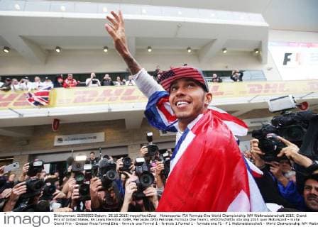 Motorsports: FIA Formula One World Championship WM Weltmeisterschaft 2015, Grand Prix of United States, 44 Lewis Hamilton (GBR, Mercedes AMG Petronas Formula One Team), xHOCHxZWEIx