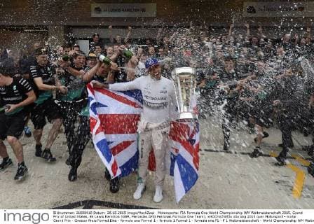 Motorsports: FIA Formula One World Championship WM Weltmeisterschaft 2015, Grand Prix of United States, 44 Lewis Hamilton (GBR, Mercedes AMG Petronas Formula One Team), xHOCHxZWEIx