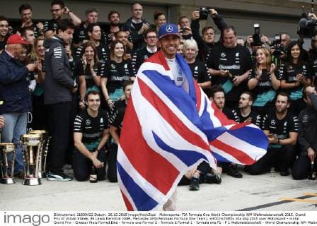 Motorsports: FIA Formula One World Championship WM Weltmeisterschaft 2015, Grand Prix of United States, 44 Lewis Hamilton (GBR, Mercedes AMG Petronas Formula One Team), xHOCHxZWEIx