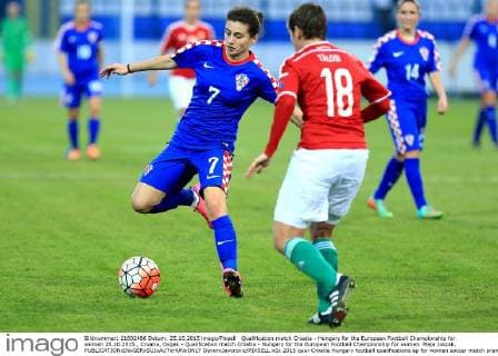 Qualification match Croatia - Hungary for the European Football Championship for women 25.10.2015., Croatia, Osijek - Qualification match Croatia - Hungary for the European Football Championship for women. Maja Joscak.  DavorxJavorovic PIXSELL