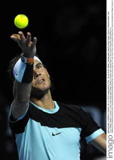 26.10.2015. Basel, Switzerland. Basel Swiss Indoor Tennis Championships. Day Two. Rafael Nadal in action in the match between Rafael Nadal of Spain and Lukas Rosol of the Czech Republic xDavidxEmmx  ActionPlus11676177
