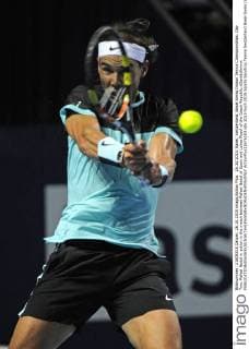 26.10.2015. Basel, Switzerland. Basel Swiss Indoor Tennis Championships. Day Two. Rafael Nadal in action in the match between Rafael Nadal of Spain and Lukas Rosol of the Czech Republic xDavidxEmmx  ActionPlus11676183