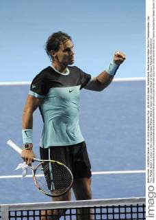 26.10.2015. Basel, Switzerland. Basel Swiss Indoor Tennis Championships. Day Two. Rafael Nadal in action in the match between Rafael Nadal of Spain and Lukas Rosol of the Czech Republic xDavidxEmmx  ActionPlus11676192