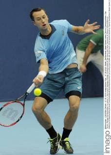 27.10.2015. Basel, Switzerland. Basel Swiss Indoor Tennis Championships. Day Three. Philipp Kohlschreiber in action in the match between Philipp Kohlschreiber of Germany and Jerzy Janowicz of Poland xDavidxEmmx  ActionPlus11676394