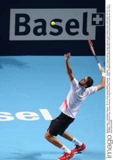 TENNIS - ATP Tennis Herren Swiss Indoors 2015 BASEL,SWITZERLAND,28.OCT.15 - TENNIS - ATP World Tour, Swiss Indoors. Image shows Marin Cilic (CRO). GEPAxpictures xAndreasxPranter
