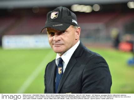 Serie A, SSC Neapel - US Palermo, giuseppe Iachini allenatore palermo World Copyright xHOCHxZWEIx xItalyxPhotoxPressx 