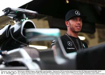 Motorsports: FIA Formula One World Championship WM Weltmeisterschaft 2015, Grand Prix of Mexico, 44 Lewis Hamilton (GBR, Mercedes AMG Petronas Formula One Team), xHOCHxZWEIx