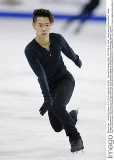 Daisuke Murakami (JPN), OCTOBER 29, 2015 : Figure skating Eiskunstlauf : Skate Canada International ISU Grand Prix of Figure Skating, Mens Practice Session at ENMAX Centre in Lethbridge, Alberta, Canada. NoxThirdxPartyxSales  (qdwa043002)