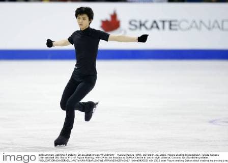 Yuzuru Hanyu (JPN), OCTOBER 29, 2015. Figure skating Eiskunstlauf : Skate Canada International ISU Grand Prix of Figure Skating, Mens Practice Session at ENMAX Centre in Lethbridge, Alberta, Canada. NoxThirdxPartyxSales  (qdwa043053)