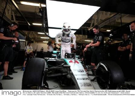 Motorsports: FIA Formula One World Championship WM Weltmeisterschaft 2015, Grand Prix of Mexico, 44 Lewis Hamilton (GBR, Mercedes AMG Petronas Formula One Team), xHOCHxZWEIx