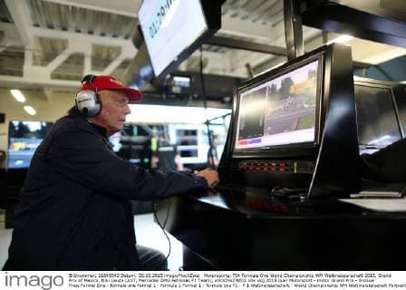 Motorsports: FIA Formula One World Championship WM Weltmeisterschaft 2015, Grand Prix of Mexico, Niki Lauda (AUT, Mercedes AMG Petronas F1 Team), xHOCHxZWEIx