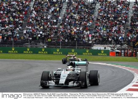 Motorsports: FIA Formula One World Championship WM Weltmeisterschaft 2015, Grand Prix of Mexico, 44 Lewis Hamilton (GBR, Mercedes AMG Petronas Formula One Team), xHOCHxZWEIx