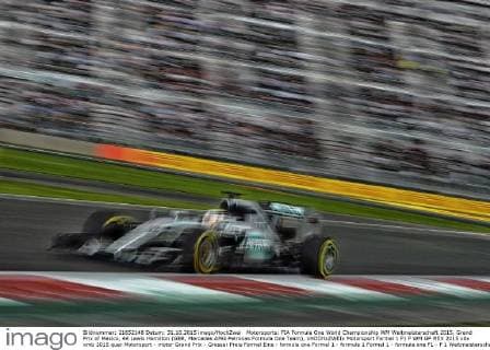 Motorsports: FIA Formula One World Championship WM Weltmeisterschaft 2015, Grand Prix of Mexico, 44 Lewis Hamilton (GBR, Mercedes AMG Petronas Formula One Team), xHOCHxZWEIx