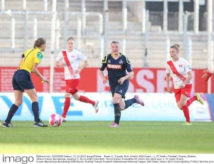 Essen vl. Claudia Kalin (Koeln) SGS Essen - 1. FC Koeln, Fussball, Frauen, Damen, Allianz Frauen-Bundesliga, Spieltag 7, 31.10.2015 Copyright: Horn xEibner-Pressefoto EP_bhorn