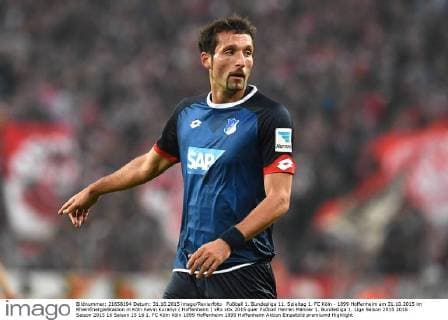 Fußball 1. Bundesliga 11. Spieltag 1. FC Köln - 1899 Hoffenheim am 31.10.2015 im RheinEnergieStadion in Köln Kevin Kuranyi ( Hoffenheim ) xRx