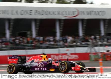 Motorsports: FIA Formula One World Championship WM Weltmeisterschaft 2015, Grand Prix of Mexico, 3 Daniel Ricciardo (AUS, Infiniti Red Bull Racing), xHOCHxZWEIx