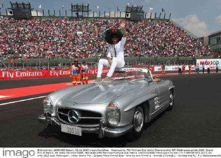 Motorsports: FIA Formula One World Championship WM Weltmeisterschaft 2015, Grand Prix of Mexico, 44 Lewis Hamilton (GBR, Mercedes AMG Petronas Formula One Team), xHOCHxZWEIx