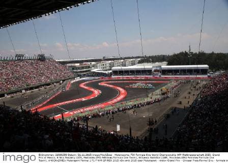 Motorsports: FIA Formula One World Championship WM Weltmeisterschaft 2015, Grand Prix of Mexico, 6 Nico Rosberg (GER, Mercedes AMG Petronas Formula One Team), 44 Lewis Hamilton (GBR, Mercedes AMG Petronas Formula One Team), xHOCHxZWEIx
