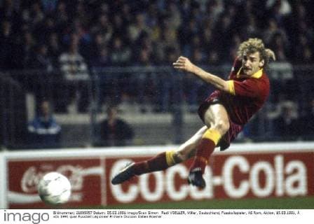 Rudi VOELLER, Völler, Deutschland, Fussballspieler, AS Rom, Aktion, 15.03.1991, Â