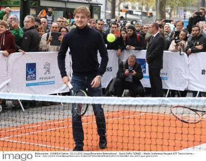 David Goffin TENNIS : Media Conference Peugeot ATP Tennis Herren - Paris - 02 11 2015 PhotoNews Panoramic 