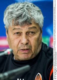 151102 Shakhtar Donetsk Trainer Mircea Lucescu bei einer PK im Vorfeld der ChampionsLeague Begegnung gegen Malmö FF - 2 november 2015 in Lwiw .  Copyright: PETTERxARVIDSON BB151102PA015