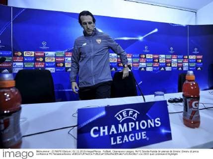 Fußball, Champions League, Pk FC Sevilla Rueda de prensa de Emery. Emery at press conference PK Pressekonferenz xKIKOxHURTADOx 