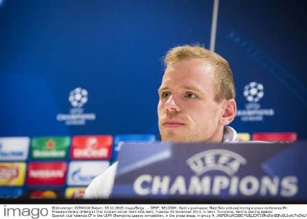 - GENT, BELGIUM: Gent s goalkeeper Matz Sels pictured during a press conference PK Pressekonferenz of Belgian first division soccer team KAA Gent, Tuesday 03 November 2015, in Gent. Tomorrow, Gent is playing against Spanish club Valencia CF in the UEFA Champions League competition, in the group stage, in group H. JASPERxJACOBS  x04732802x