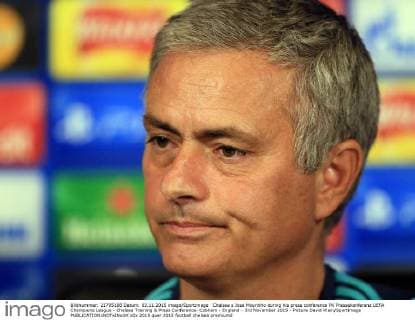 Chelsea s Jose Mourinho during his press conference PK Pressekonferenz UEFA Champions League - Chelsea Training & Press Conference- Cobham - England - 3rd November 2015 - Picture David Klein Sportimage EDITORIAL USE ONLY. No use with unauthorised audio, video, data, fixture lists, club league logos or live services. Online in-match use limited to 120 images, no video emulation. No use in betting, games or single club league player publications.