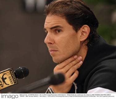 Rafael Nadal en conference de presse au BNP PARIBAS MASTERS BERCY TENNIS : BNP Paribas Masters - Paris Bercy - 03 11 2015 Photonews Panoramic 