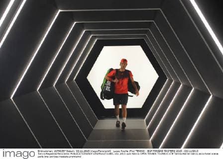 Lucas Pouille (Fra) TENNIS : BNP PARIBAS MASTERS 2015 - 03 11 2015 TennisMagazine Panoramic 