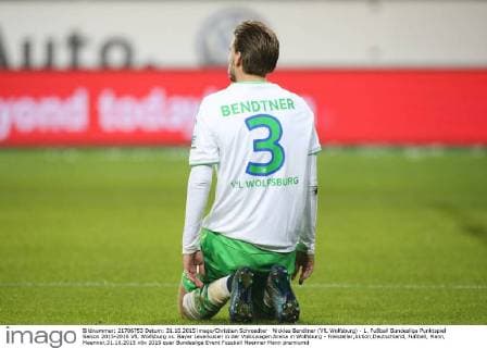 Nicklas Bendtner (VfL Wolfsburg) - 1. Fußball Bundesliga Punktspiel Saison 2015-2016 VfL Wolfsburg vs. Bayer Leverkusen in der Volkswagen Arena in Wolfsburg - Freisteller,Aktion,Deutschland, Fußball, Mann, Maenner,31.10.2015