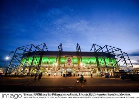 3. November 2015: Mönchengladbach, Borussia-Park: Außensicht des Borussia Park, Heimstätte von Fußball Bundesligist Borussia Mönchengladbach.