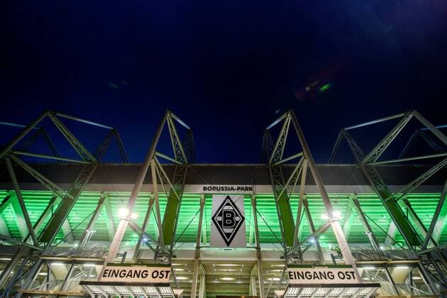 3. November 2015: Mönchengladbach, Borussia-Park: Außensicht des Borussia Park, Heimstätte von Fußball Bundesligist Borussia Mönchengladbach.