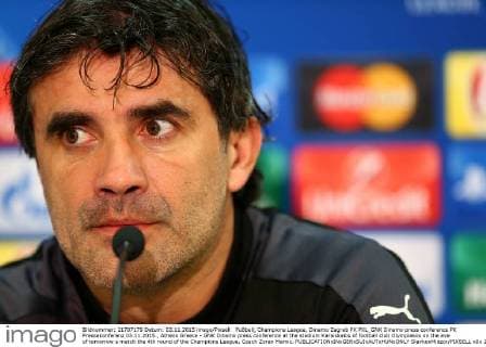 Fußball, Champions League, Dinamo Zagreb PK PXL_GNK Dinamo press conference PK Pressekonferenz 03.11.2015., Athens Greece - GNK Dinamo press conference at the stadium Karaiskakis of football club Olympiakos on the eve of tomorrow s match the 4th round of the Champions League. Coach Zoran Mamic.  SlavkoxMidzor PIXSELL