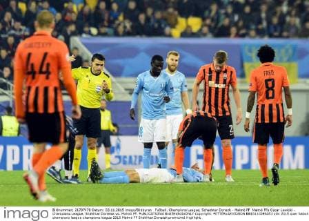 Fußball, Champions League, Schachtar Donezk - Malmö FF Malmö FFs Oscar Lewicki - Champions League, Shakhtar Donetsk vs. Malmö FF.  Copyright: PETTERxARVIDSON BB151103PA053