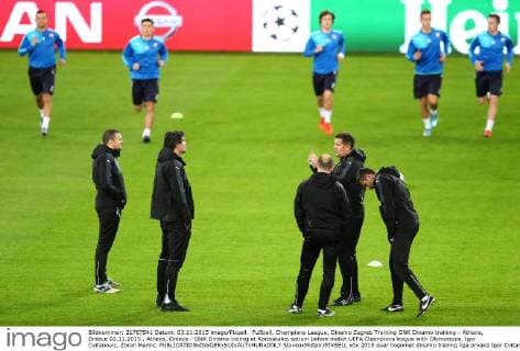 Fußball, Champions League, Dinamo Zagreb Training GNK Dinamo training - Athens, Greece 03.11.2015., Athens, Greece - GNK Dinamo trainig at Karaiskakis satium before match UEFA Champions league with Olympiacos. Igor Cvitanovic, Zoran Mamic.  SlavkoxMidzor PIXSELL