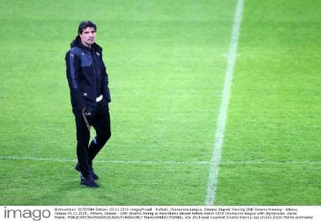 Fußball, Champions League, Dinamo Zagreb Training GNK Dinamo training - Athens, Greece 03.11.2015., Athens, Greece - GNK Dinamo trainig at Karaiskakis satium before match UEFA Champions league with Olympiacos. Zoran Mamic.  SlavkoxMidzor PIXSELL
