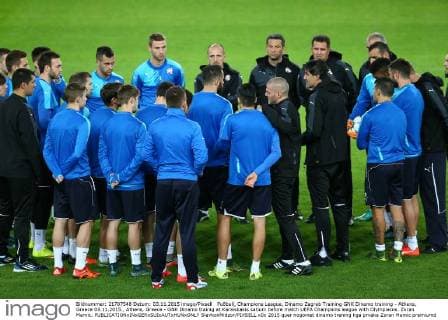 Fußball, Champions League, Dinamo Zagreb Training GNK Dinamo training - Athens, Greece 03.11.2015., Athens, Greece - GNK Dinamo trainig at Karaiskakis satium before match UEFA Champions league with Olympiacos. Zoran Mamic.  SlavkoxMidzor PIXSELL