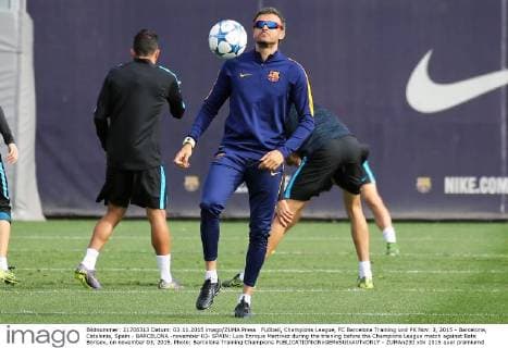 Fußball, Champions League, FC Barcelona Training und PK Nov. 3, 2015 - Barcelona, Catalonia, Spain - BARCELONA -november 03- SPAIN: Luis Enrique Martinez during the training before the Champions League match against Bate Borisov, on november 03, 2015. Photo: Barcelona Training Champions  - ZUMAn230
