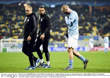 Fußball, Champions League, Schachtar Donezk - Malmö FF Malmö FFs Jo Inge Berget - Champions League, Shakhtar Donetsk vs. Malmö FF.  Copyright: PETTERxARVIDSON BB151103PA082