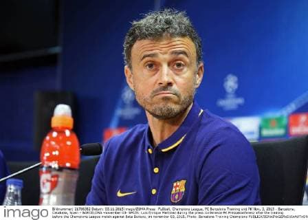 Fußball, Champions League, FC Barcelona Training und PK Nov. 3, 2015 - Barcelona, Catalonia, Spain - BARCELONA -november 03- SPAIN: Luis Enrique Martinez during the press conference PK Pressekonferenz after the training before the Champions League match against Bate Borisov, on november 03, 2015. Photo: Barcelona Training Champions  - ZUMAn230