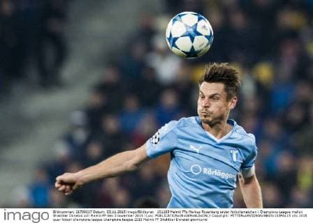 151103 Malmö FFs Markus Rosenberg under fotbollsmatchen i Champions League mellan Shakhtar Donetsk och Malmö FF den 3 november 2015 i Lviv.  Copyright: PETTERxARVIDSON BB151103PA115