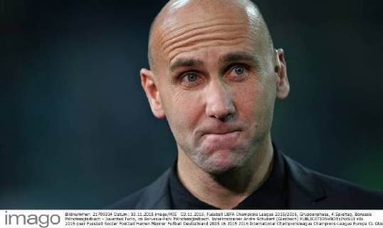 03.11.2015, Fussball UEFA Champions League 2015 2016, Gruppenphase, 4.Spieltag, Borussia Mönchengladbach - Juventus Turin, im Borussia-Park Mönchengladbach. Interimstrainer Andre Schubert (Gladbach) 
