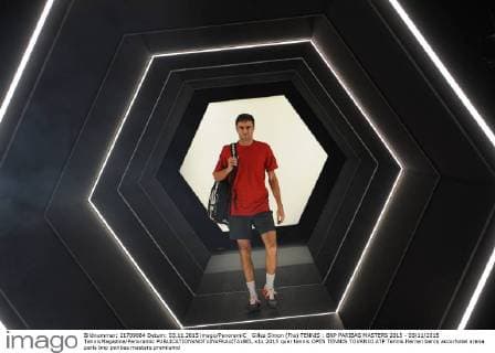 Gilles Simon (Fra) TENNIS : BNP PARIBAS MASTERS 2015 - 03 11 2015 TennisMagazine Panoramic 